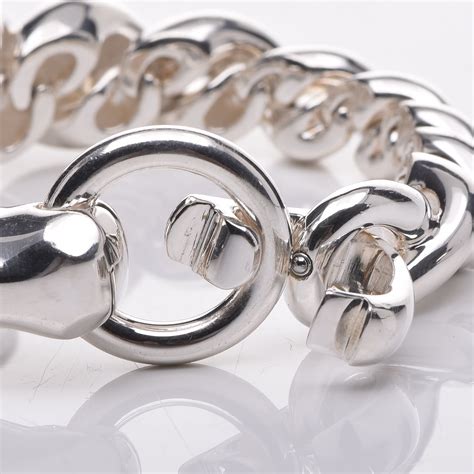 hermes silver galop bracelet